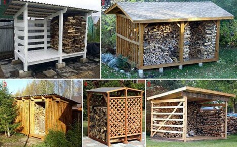 How to build a woodshed with your own hands in a summer cottage