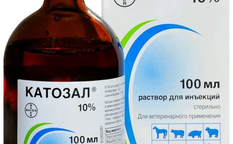 Instrucciones de uso del medicamento veterinario Catosal indicando la dosis para diferentes animales.