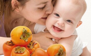 Useful properties of persimmons: healthy child, wife and husband