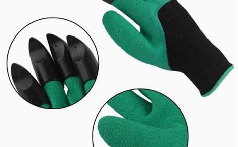 За работа в страната купувайте градински ръкавици с нокти от Китай