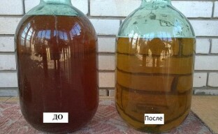 Clarification of homemade wine with gelatin