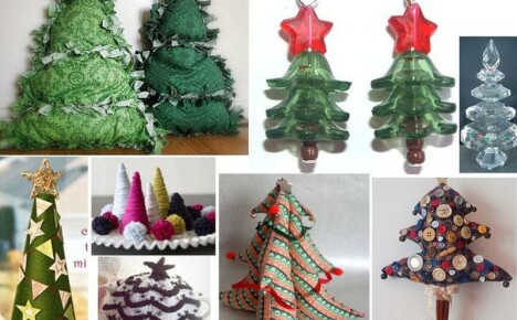 DIY mooi cadeau kerstboom gemaakt van stof