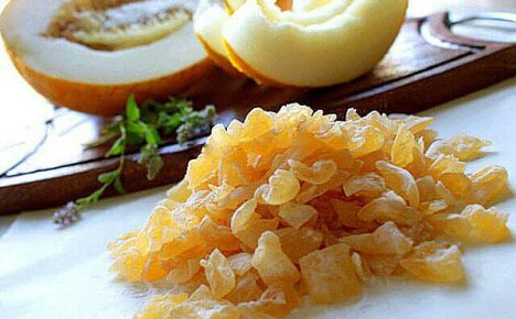 Candied ripe melon - delicious summer greetings