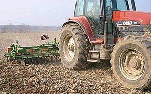 Processing a potato field before planting