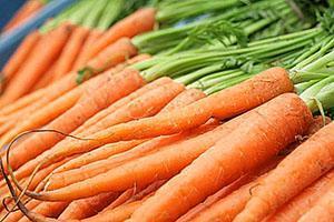 Cenouras cheias de vitaminas suculentas