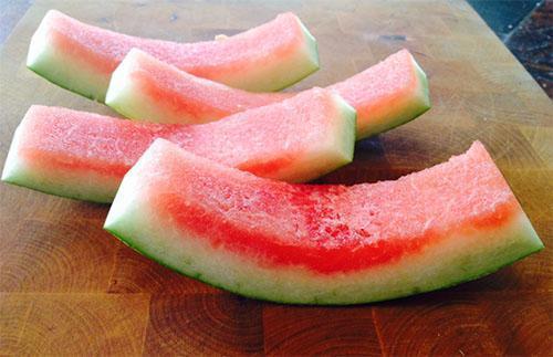 Watermelon peels are used in folk medicine