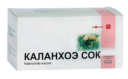 Sucul de Kalanchoe se vinde la farmacie