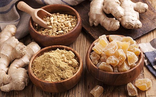 Ginger root has many medicinal properties