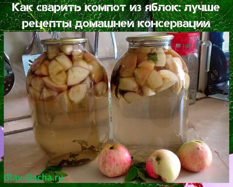 как да готвя ябълков компот