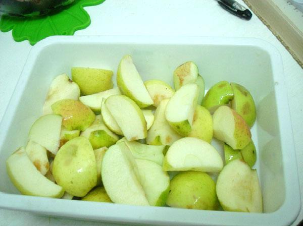 قطع التفاح