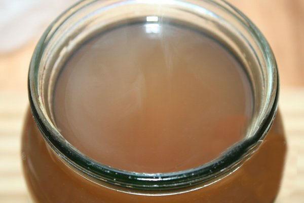 suc de pera en un pot