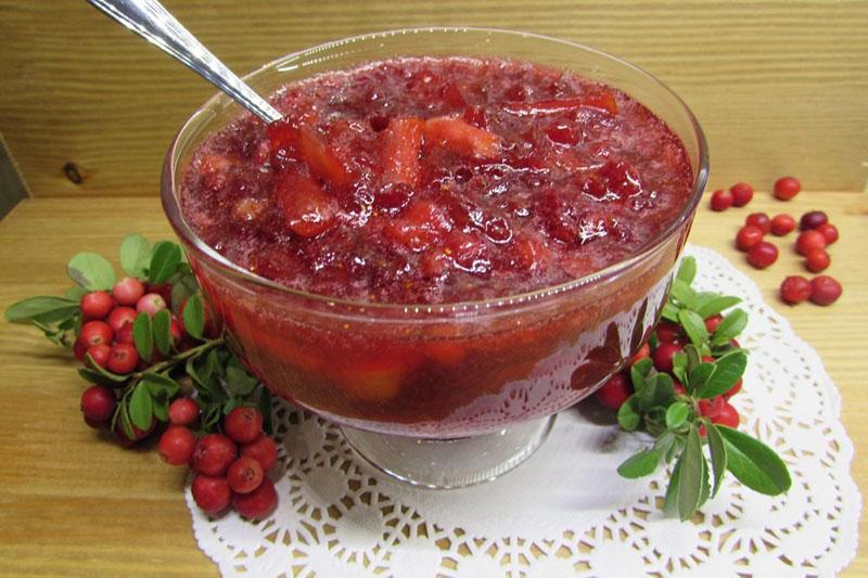 συνταγές lingonberry για το χειμώνα με τα μήλα