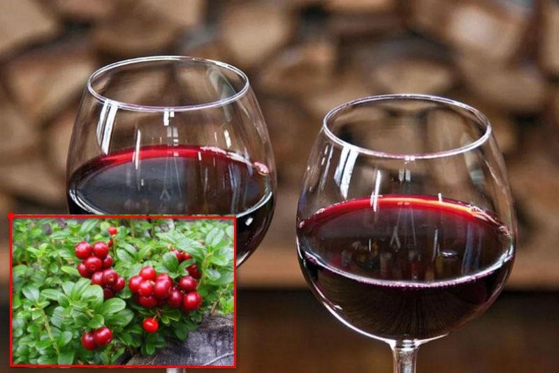 rode bosbessen wijn