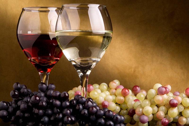 vin aromatique de différents cépages