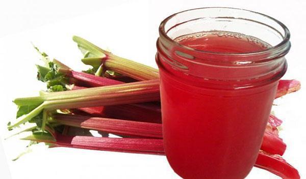 vitamin drink - rhubarb compote