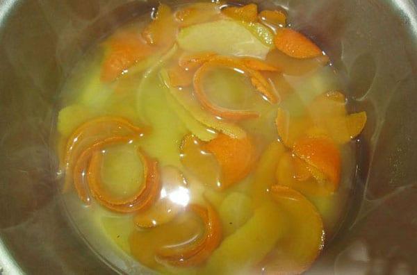 add orange zest and juice