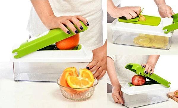 нарязвайте бързо зеленчуци и плодове