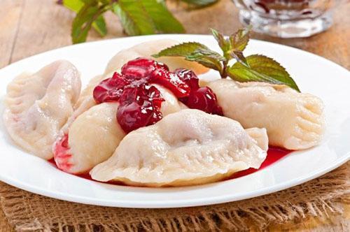 dumplings with cherries