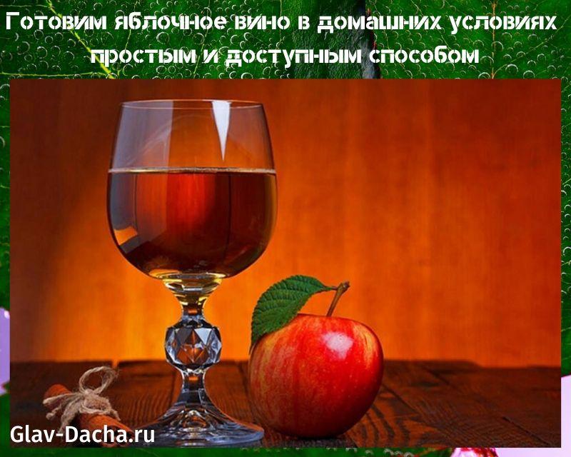 jablkové víno doma