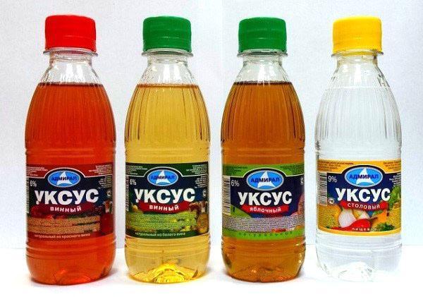 vinegar of different varieties