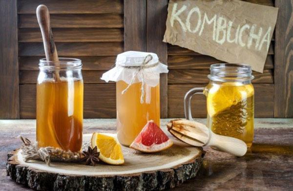 เครื่องดื่ม kombucha เพื่อสุขภาพ