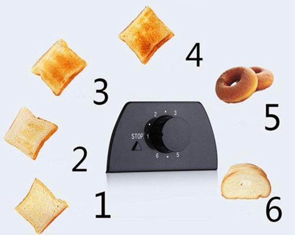 stopień upieczenia tostów
