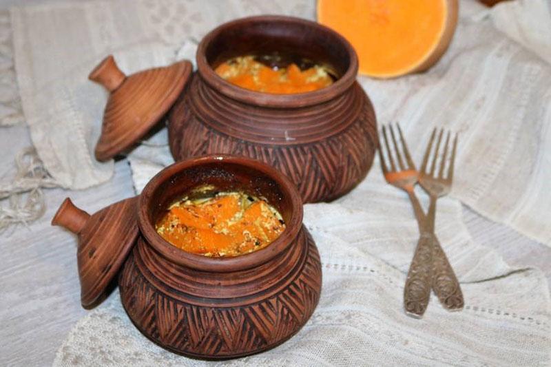 pumpkin recipes in the oven in pots