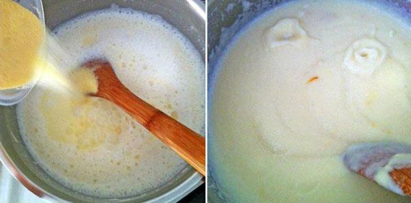 gotować semolinę w mleku