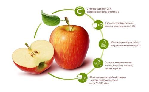 obuolių nauda