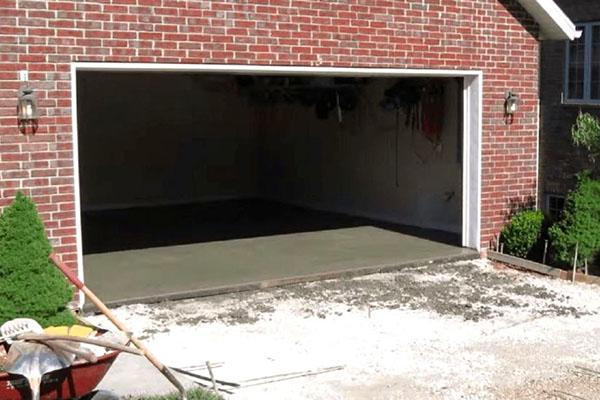 betoninės grindys garaže