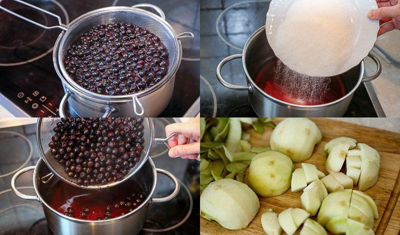 stages of making jam