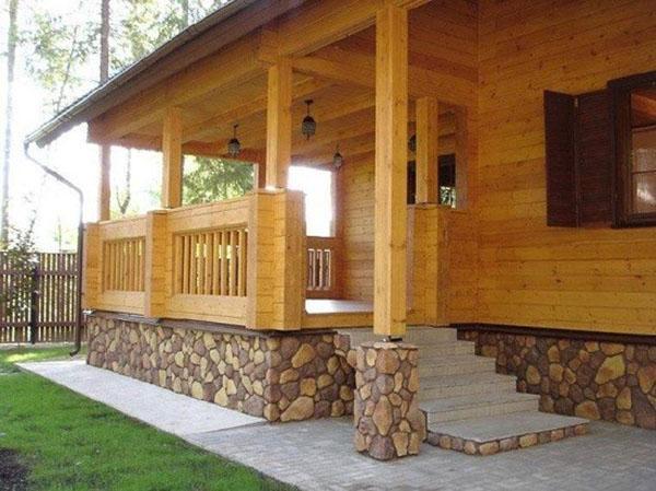 built-in porch