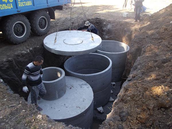 installation af betonringe