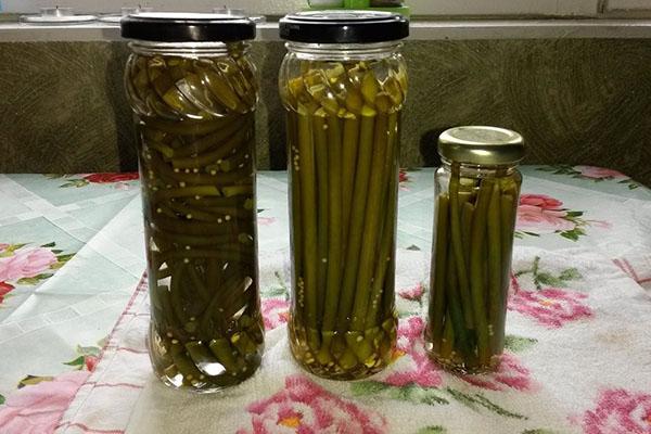 pickled garlic shoots