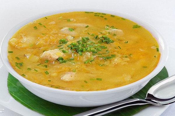 köstliche reichhaltige Suppe