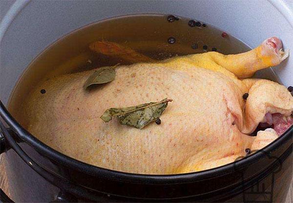 marinate the goose in brine