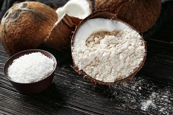 kokosriekstu miltu derīgās īpašības
