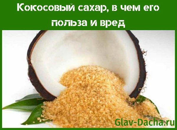 kokosový cukr