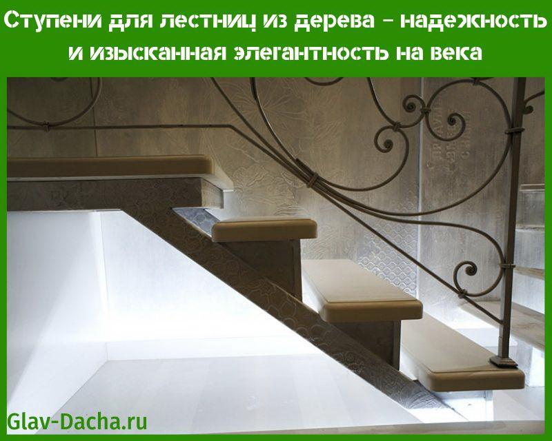 Stufen für Treppen aus Holz