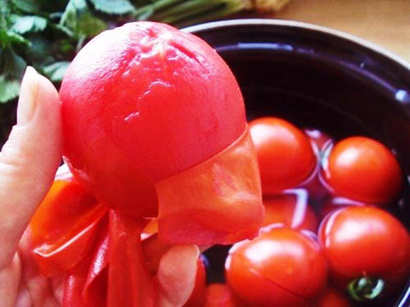 peel the tomatoes