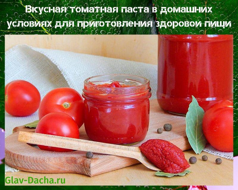 pasta de tomate en casa