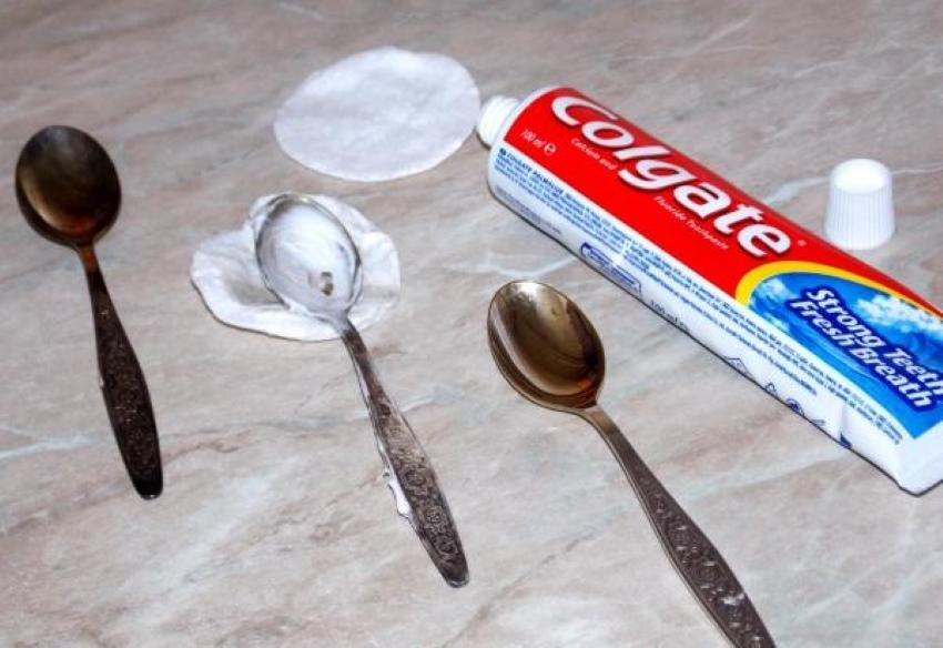 ubat gigi untuk mencuci peralatan