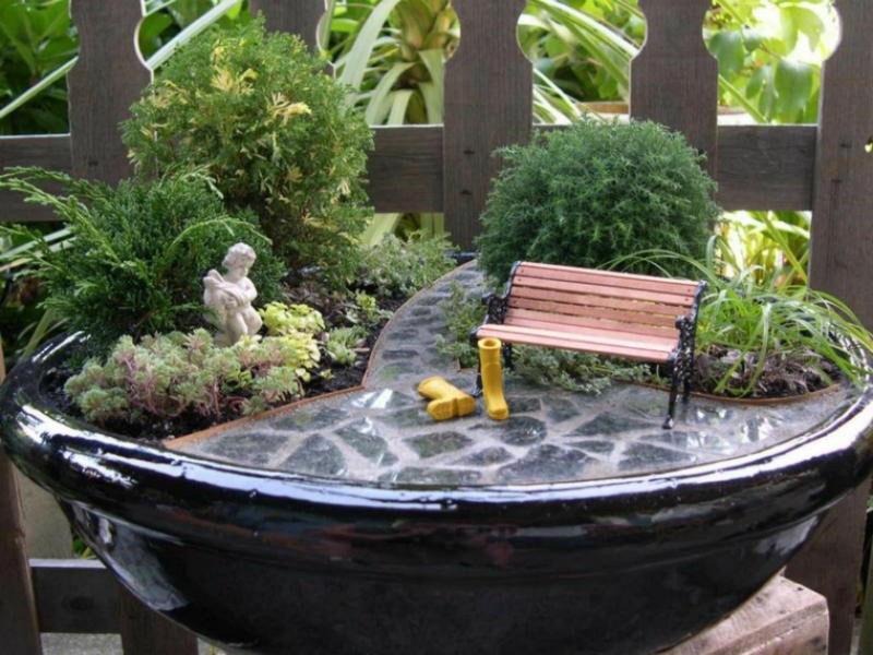 mini ogród w stylu angielskim