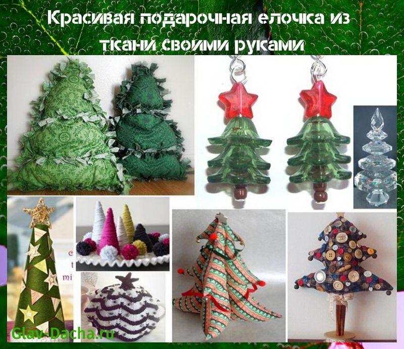 DIY vianočný stromček vyrobený z látky
