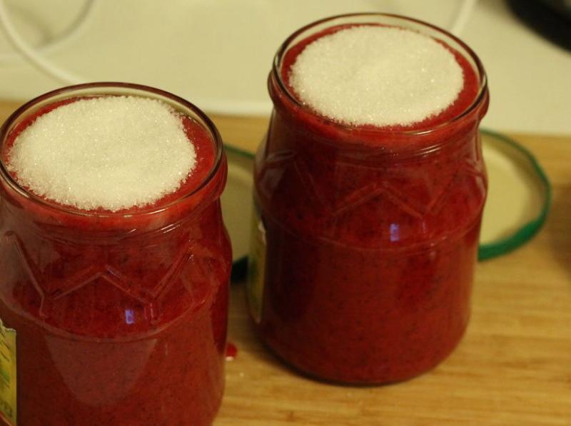 hilaw na cranberry jam