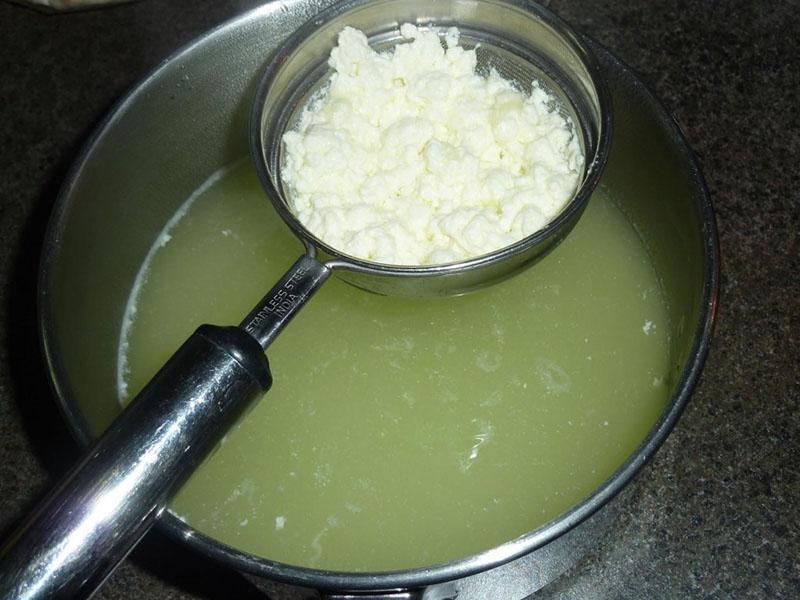 preparació de sèrum de llet fresc