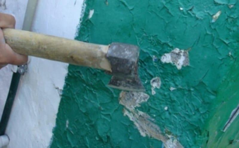 how to remove paint with an ax
