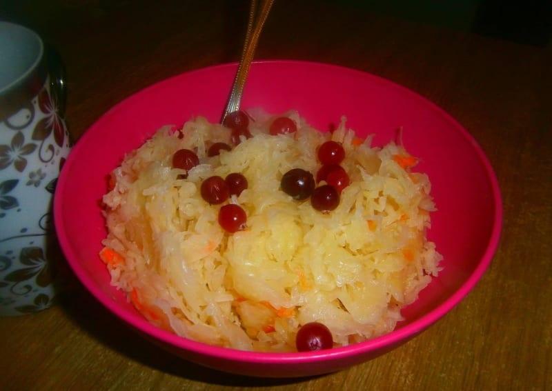 sauerkraut with cranberries