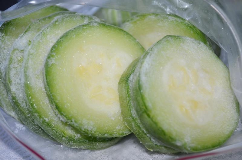 congelare le zucchine a fette