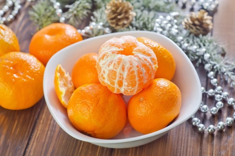 composição de tangerinas